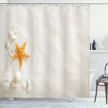 Seashells Decor Collection, Beach With a Lot of Seashells and Starfish Marine Nature Sand Relaxing Warm Weather Image, Polyester
Seashells Decor Collection, Beach With a Lot of Seashells and Starfish Marine Nature Sand Relaxing Warm Weather Image, Polyester