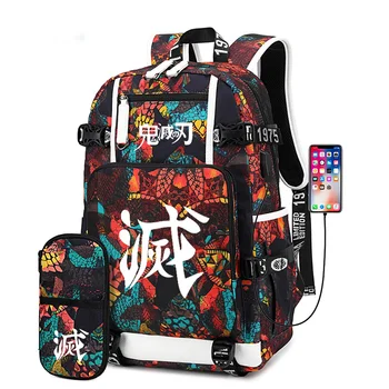 Demon Slayer: Kimetsu no Yaiba Women Backpack Anime Bookbag Nylon School Bags Large Travel Backpack Unisex Laptop Backpack
Demon Slayer: Kimetsu no Yaiba Women Backpack Anime Bookbag Nylon School Bags Large Travel Backpack Unisex Laptop Backpack