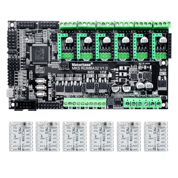 Makerbase MKS Rumba32 180MHZ 32-Bit 3d printer control board 6 Motor Driver Ports support Marlin 2.0 MKS TFT TMC2209 TMC2208
Makerbase MKS Rumba32 180MHZ 32-Bit 3d printer control board 6 Motor Driver Ports support Marlin 2.0 MKS TFT TMC2209 TMC2208