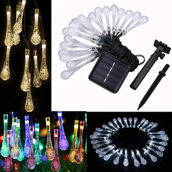 100leds 50leds New Solar Powered energy Raindrop Water drop Led String Light Outdoor Garden wedding fairy lamp Christmas lights
100leds 50leds New Solar Powered energy Raindrop Water drop Led String Light Outdoor Garden wedding fairy lamp Christmas lights