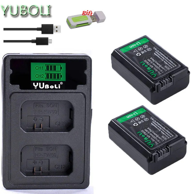 2x 2000mAh NP-FW50 NP FW50 NPFW50 Camera Battery + LCD USB Dual Charger for Sony Alpha a6500 a6300 a6000 a5000 a3000 NEX-3 a7R
2x 2000mAh NP-FW50 NP FW50 NPFW50 Camera Battery + LCD USB Dual Charger for Sony Alpha a6500 a6300 a6000 a5000 a3000 NEX-3 a7R