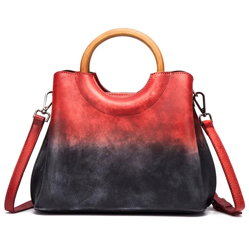 Genuine Leather Female Bag Top Layer Cowhide Handbag Vintage Fashion Women Designer Single Shoulder Messenger Bag Panelled Totes
Genuine Leather Female Bag Top Layer Cowhide Handbag Vintage Fashion Women Designer Single Shoulder Messenger Bag Panelled Totes