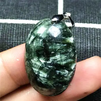 Top Natural Green Seraphinite Pendant Jewelry For Woman Lady Men 30x20x9mm Silver Oval Beads Stone Crystal Clear Gemstone AAAAA
Top Natural Green Seraphinite Pendant Jewelry For Woman Lady Men 30x20x9mm Silver Oval Beads Stone Crystal Clear Gemstone AAAAA