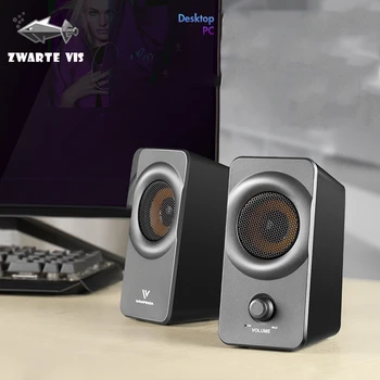 New Multimedia Speaker Computer Small Audio Knob Adjustment Desktop Notebook Mobile Phone Desktop Movie Game Subwoofer Speaker
New Multimedia Speaker Computer Small Audio Knob Adjustment Desktop Notebook Mobile Phone Desktop Movie Game Subwoofer Speaker