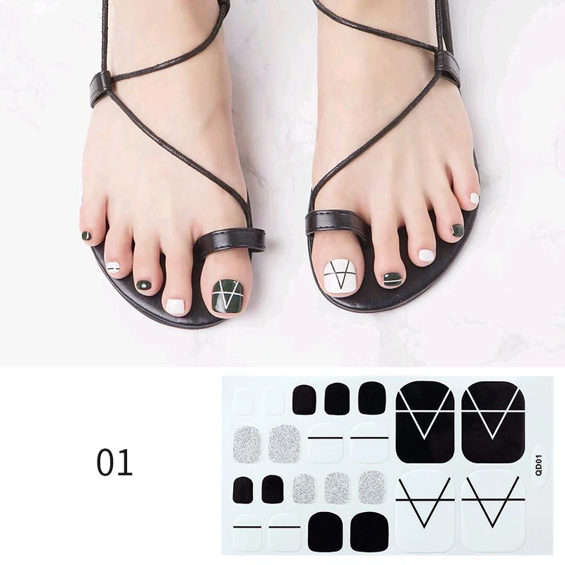 Sparkling Glitter Full Cover Line Stripe Image Toe Nail Stickers Waterproof Nail Wraps Adhesive Transfer Stickers Decals Decor
Sparkling Glitter Full Cover Line Stripe Image Toe Nail Stickers Waterproof Nail Wraps Adhesive Transfer Stickers Decals Decor