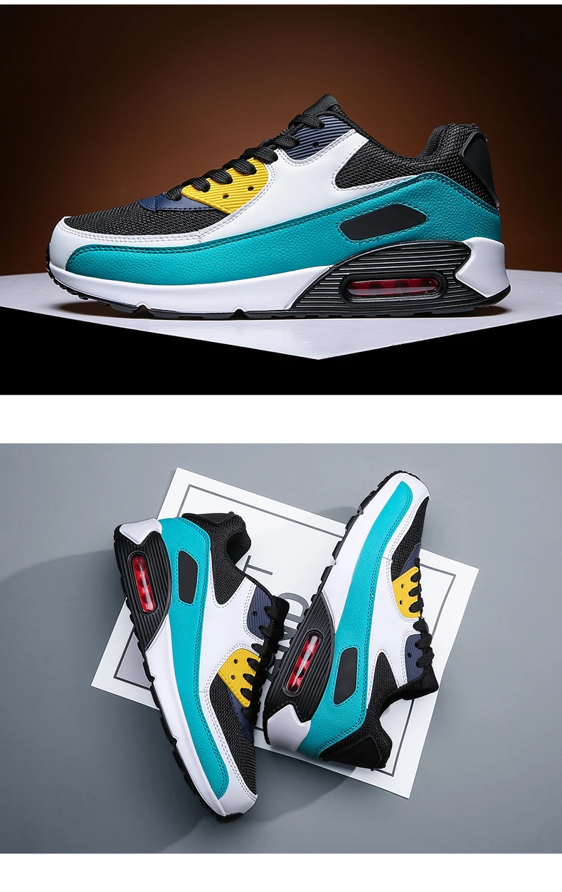 2020 Popular Fashion Casual Shoes for Men Air Cushion Sneakers Man Lace-up Breathable Max Walking Trainer Male Tenis Feminino