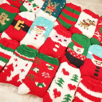 Sleeping Socks Women Christmas Thicken Character Print Warm Winter Home Socks Girl Soft Bed Floor chaussettes Christmas Socks 
Sleeping Socks Women Christmas Thicken Character Print Warm Winter Home Socks Girl Soft Bed Floor chaussettes Christmas Socks
