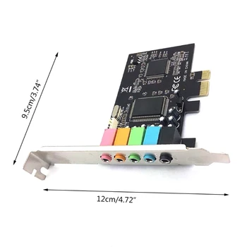 PCI-E Sound Card 5.1Channels Express Sound Card for PC Computer Extension Card B95C
PCI-E Sound Card 5.1Channels Express Sound Card for PC Computer Extension Card B95C