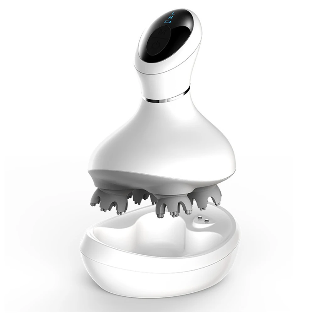 Bisd Vibrating Massager For Head LCD Screen Four Silicone Claw Water Proof Muted 3D Smart And Electric Hair And Scalp Massage
Bisd Vibrating Massager For Head LCD Screen Four Silicone Claw Water Proof Muted 3D Smart And Electric Hair And Scalp Massage