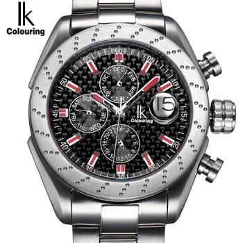 IK Sapphire crystal Automatic Self Wind Watch Scale Multifunction Sub Dial Magnifier Waterproof Fashion Casual Men Sport Watch
IK Sapphire crystal Automatic Self Wind Watch Scale Multifunction Sub Dial Magnifier Waterproof Fashion Casual Men Sport Watch