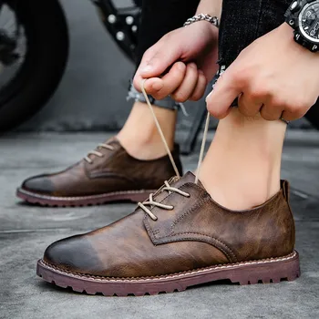 Mens Shoes Spring Autumn Casual Shoes for mens Fashion outdoor breathable Leather Soft Driving lace up Flats shoes big size 47
Mens Shoes Spring Autumn Casual Shoes for mens Fashion outdoor breathable Leather Soft Driving lace up Flats shoes big size 47