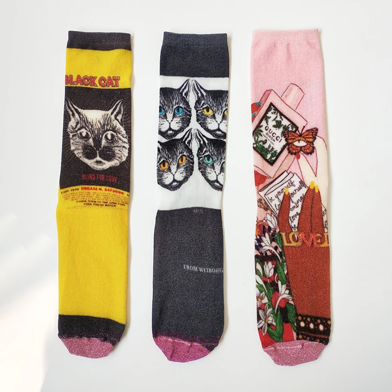 Hip Hop 3D Print Long Socks Women Fashion High Knee Socks Female Colorful Funny Socks Streetwear calcetines Autumn Winter
Hip Hop 3D Print Long Socks Women Fashion High Knee Socks Female Colorful Funny Socks Streetwear calcetines Autumn Winter