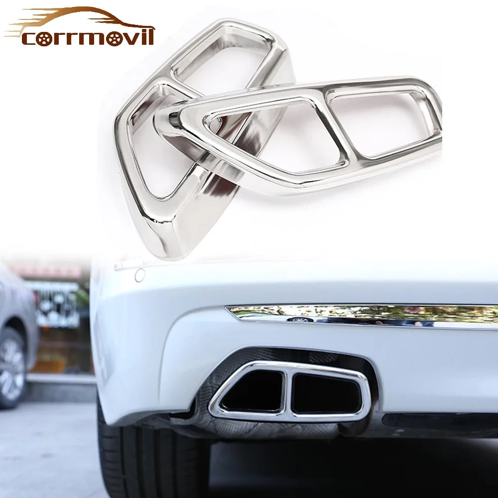 2Pcs Tail Throat Decorative Cover Exhaust Outputs Tail Modified Frame Exhaust Pipe Auto Accessories For BMW 5 Series 2018
2Pcs Tail Throat Decorative Cover Exhaust Outputs Tail Modified Frame Exhaust Pipe Auto Accessories For BMW 5 Series 2018