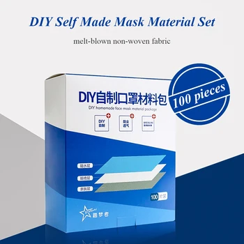 100Pcs DIY Mask Set Non-woven Fabric To Make Face Mouth Masks Elastic Band Ear Rope Homemade Masks
100Pcs DIY Mask Set Non-woven Fabric To Make Face Mouth Masks Elastic Band Ear Rope Homemade Masks