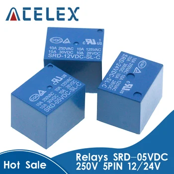 Relays SRD-05VDC-SL-C SRD-12VDC-SL-C SRD-24VDC-SL-C SRD-48VDC-SL-C 5 Pin DC 5V 12V 24V 48V 10A 250VAC 5PIN Power Relays
Relays SRD-05VDC-SL-C SRD-12VDC-SL-C SRD-24VDC-SL-C SRD-48VDC-SL-C 5 Pin DC 5V 12V 24V 48V 10A 250VAC 5PIN Power Relays