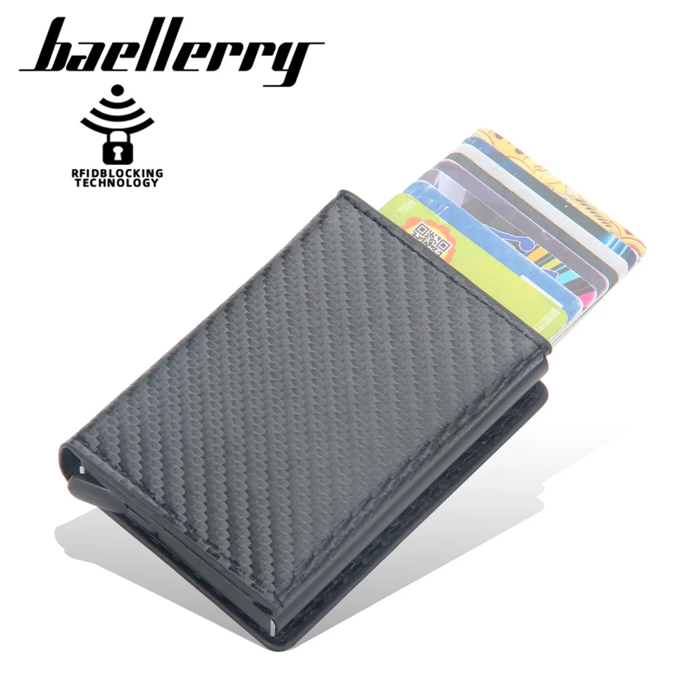 New Carbon Fiber RFID Blocking Men's Credit Card Holder Leather Bank Card Wallet Case Cardholder Protection Mini Purse For Male
New Carbon Fiber RFID Blocking Men's Credit Card Holder Leather Bank Card Wallet Case Cardholder Protection Mini Purse For Male