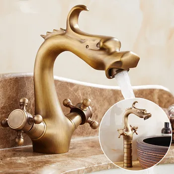 Dragon Carved Basin Faucet Antique Bronze Bathroom Vessel Sink Faucet Dual Handle Bathroom Mixer Tap
Dragon Carved Basin Faucet Antique Bronze Bathroom Vessel Sink Faucet Dual Handle Bathroom Mixer Tap