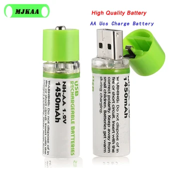 4pcs Original AA 1.5V 1450mAh USB Quick Charging Li-po Rechargeable Battery Quality
4pcs Original AA 1.5V 1450mAh USB Quick Charging Li-po Rechargeable Battery Quality