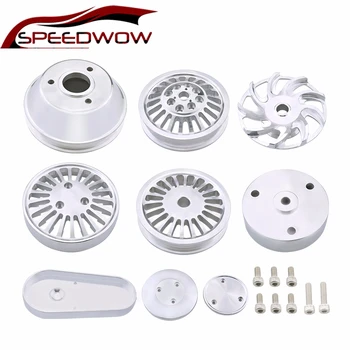SPEEDWOW Aluminum Silver Block Complete Pulley Set Universal For Chevy Small Block Serpentine Front Drive Syste Car Accessories
SPEEDWOW Aluminum Silver Block Complete Pulley Set Universal For Chevy Small Block Serpentine Front Drive Syste Car Accessories