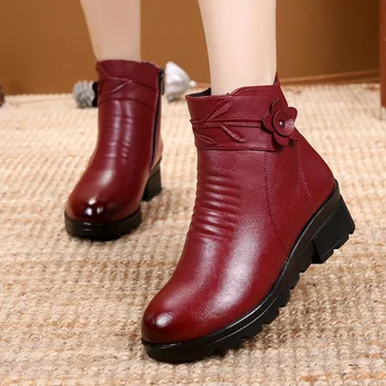 New Fashion Leather Women Ankle Boots Winter Waterproof Warm Woman Snow Female Non-Slip Casual Shoes Ladies
New Fashion Leather Women Ankle Boots Winter Waterproof Warm Woman Snow Female Non-Slip Casual Shoes Ladies