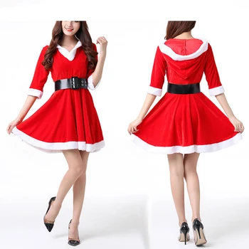 Christmas Red Costume Girls Sexy COS Performance Party Clothing Winter Party Female Xmas Adult CLothes
Christmas Red Costume Girls Sexy COS Performance Party Clothing Winter Party Female Xmas Adult CLothes