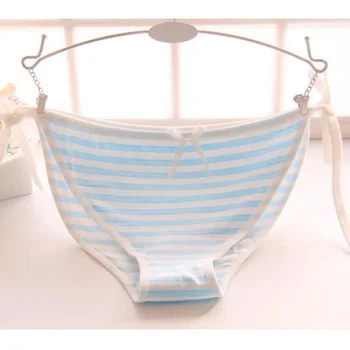 Kawaii Girls Blue and White Striped Cotton Briefs Bandage Low Waist Underwear Women Sexy Panties Lingerie Knickers Underpants
Kawaii Girls Blue and White Striped Cotton Briefs Bandage Low Waist Underwear Women Sexy Panties Lingerie Knickers Underpants