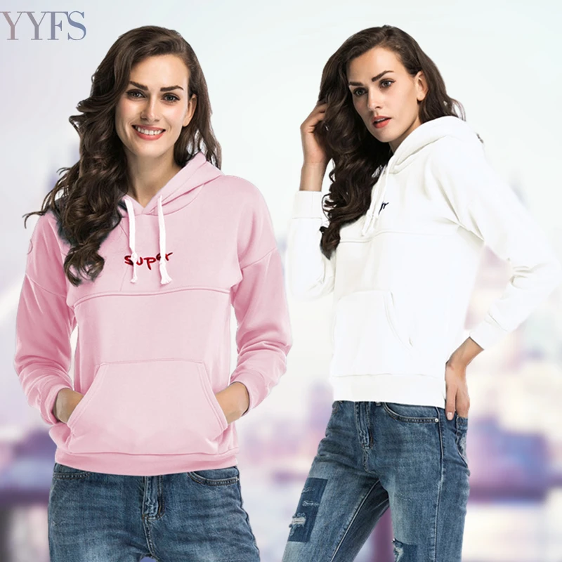Sweater hoodie new letter embroidery sports hooded sweater women's autumn and winter clothing plus velvet casual sweater
Sweater hoodie new letter embroidery sports hooded sweater women's autumn and winter clothing plus velvet casual sweater
