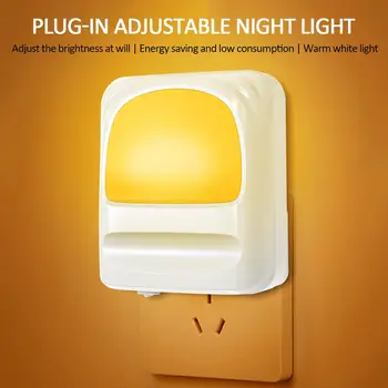 Automatic Ligh Sensing LED Induction Light Night Light Bright Plug-In Dimmable Bedroom Energy Saving Creative Wall Lamp
Automatic Ligh Sensing LED Induction Light Night Light Bright Plug-In Dimmable Bedroom Energy Saving Creative Wall Lamp