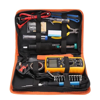 18 In 1 Soldering Iron Kit 60W 110V/220V Electronics Welding Irons Repair Tool Soldering Iron Kit with Multimeter Welding Tool
18 In 1 Soldering Iron Kit 60W 110V/220V Electronics Welding Irons Repair Tool Soldering Iron Kit with Multimeter Welding Tool