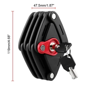 Motorcycle Bike Fixed Lock Strong Security Anti-theft Bicycle Lock Electric Motorcycle Folding Lock Chain Padlock with 2 Keys
Motorcycle Bike Fixed Lock Strong Security Anti-theft Bicycle Lock Electric Motorcycle Folding Lock Chain Padlock with 2 Keys