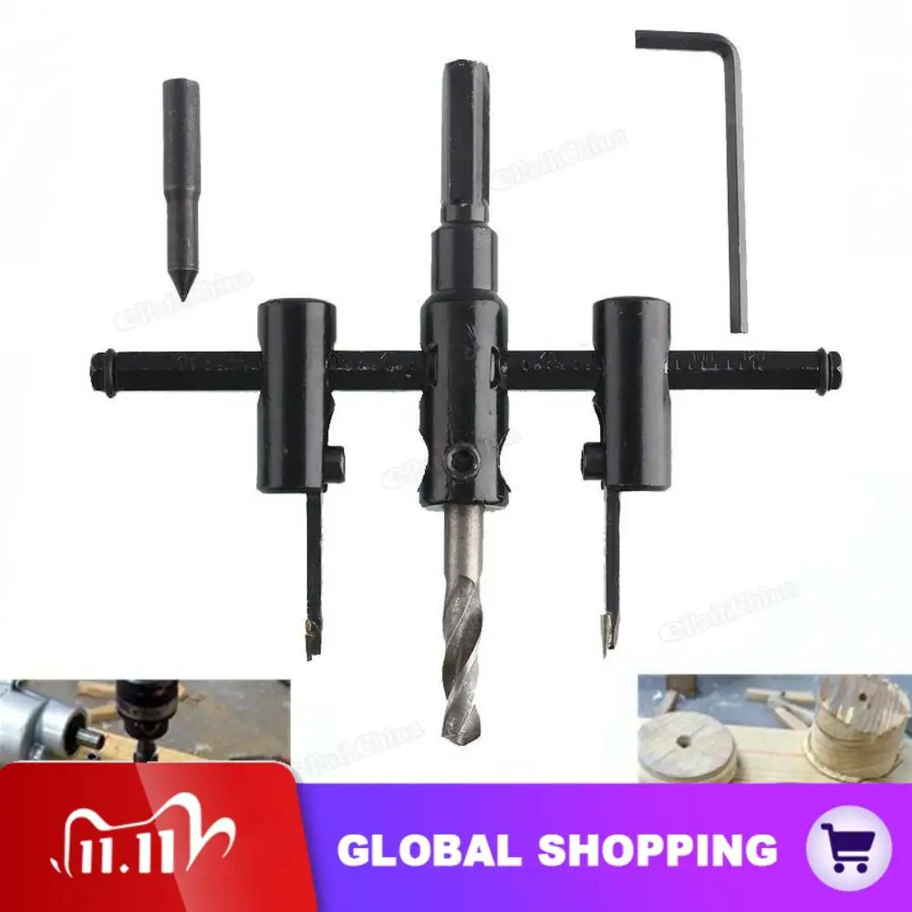 30mm-120mm Alloy Steel Adjustable Circle Hole Cutter Set with Plastic Wood Hole Saw Drill Bit Tools Hex Key for Woodworking
30mm-120mm Alloy Steel Adjustable Circle Hole Cutter Set with Plastic Wood Hole Saw Drill Bit Tools Hex Key for Woodworking