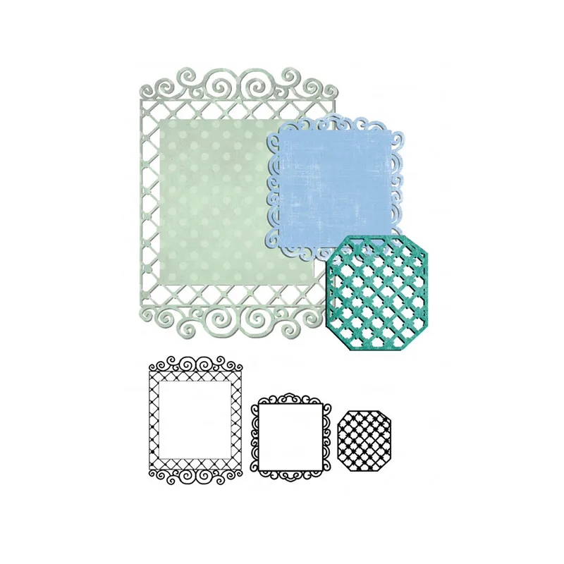 Naifumodo Dies Cutting Lace Frame Square Metal Cutting for DIY Scrapbooking Card Album Embossing Die Cut New Template
Naifumodo Dies Cutting Lace Frame Square Metal Cutting for DIY Scrapbooking Card Album Embossing Die Cut New Template