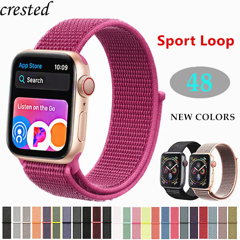 Sport loop for Apple watch Band strap Apple watch 4 band 44mm 40m iWatch band 42mm 38mm Nylon bracelet watchband series 3 2 1 44
Sport loop for Apple watch Band strap Apple watch 4 band 44mm 40m iWatch band 42mm 38mm Nylon bracelet watchband series 3 2 1 44