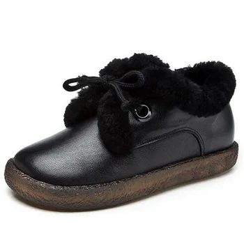 Noble Real Fur Decoration 100% Natural Full Genuine Leather Boots Women Boots 2019 New Winter Warm Shoes Snow Boots Flat Wedges
Noble Real Fur Decoration 100% Natural Full Genuine Leather Boots Women Boots 2019 New Winter Warm Shoes Snow Boots Flat Wedges