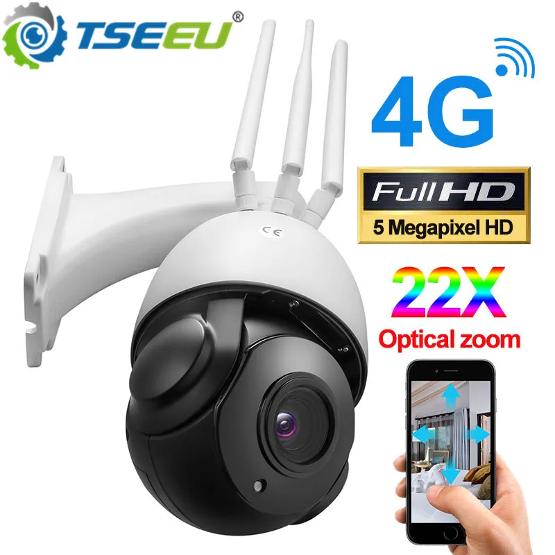 4G Sim Card IP Camera Outdoor Metal Pan Tilt 22x Zoom Max 128G SD Sony Sensor Camhi App Waterproof 1080P 5MP Human Detection
4G Sim Card IP Camera Outdoor Metal Pan Tilt 22x Zoom Max 128G SD Sony Sensor Camhi App Waterproof 1080P 5MP Human Detection