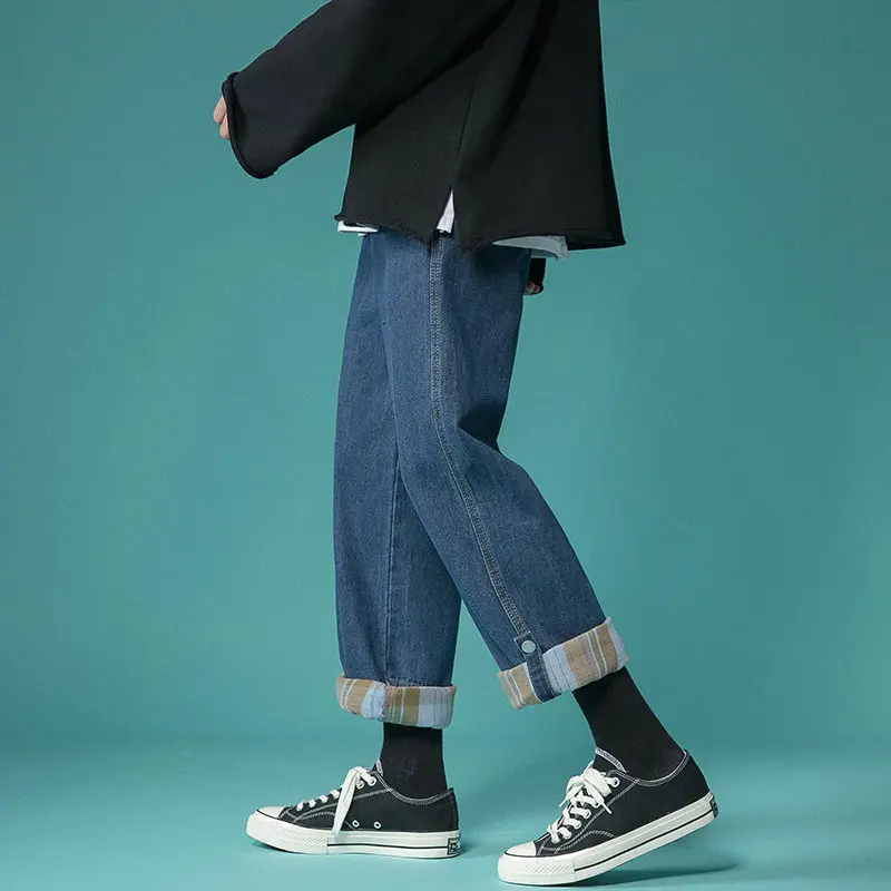 Men's Plaid Printing Stretch Slim Fit Casual Pants Cargo Pocket Skinny Jeans Straight Pants Biker Denim Blue/black Trousers
Men's Plaid Printing Stretch Slim Fit Casual Pants Cargo Pocket Skinny Jeans Straight Pants Biker Denim Blue/black Trousers