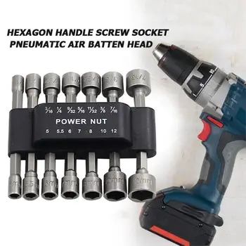 9 Pcs/14pcs Magnetic Nut Driver Set Sleeve Wrenches Hex Socket Sleeve Nozzles Wrench Set Powerful Sleeve Drill Power Tools
9 Pcs/14pcs Magnetic Nut Driver Set Sleeve Wrenches Hex Socket Sleeve Nozzles Wrench Set Powerful Sleeve Drill Power Tools