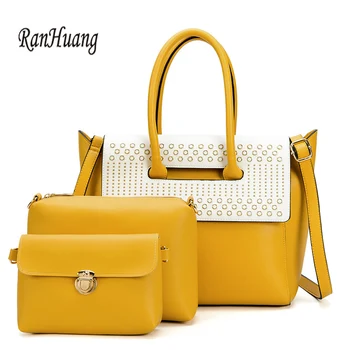 RanHuang Fashion Women's Composite Bags Pu Leather Handbags 3 Pcs/set Female Tote Bags Vintage Shoulder Bags Large Handbags
RanHuang Fashion Women's Composite Bags Pu Leather Handbags 3 Pcs/set Female Tote Bags Vintage Shoulder Bags Large Handbags