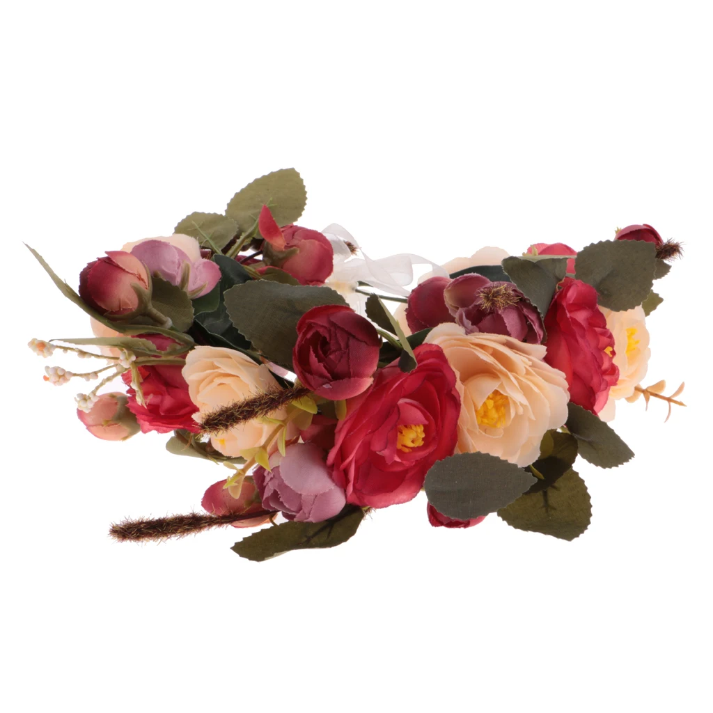 Elegant Women Girls Colorful Flower Cluster Hair Band Headwear Summer Beach photography Elegant Women Girls Colorful Flower Cluster Hair Band Headwear Summer Beach photography