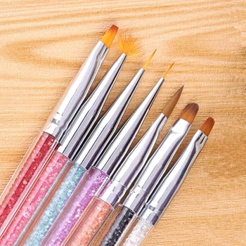 Nail Brush 7Pcs/set Nail Art Brush Set UV Gel Nail Painting Brushes with Rhinestone Handle Nail Liner Brush Nail Drawing Pen
Nail Brush 7Pcs/set Nail Art Brush Set UV Gel Nail Painting Brushes with Rhinestone Handle Nail Liner Brush Nail Drawing Pen