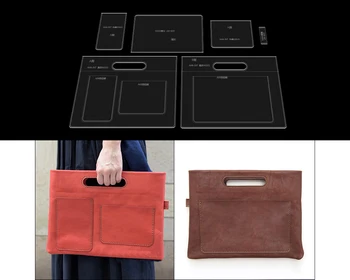 Handbag Briefcase Soft Leather Craft Pattern DIY Stencil Sewing Pattern Acrylic Template Pattern
Handbag Briefcase Soft Leather Craft Pattern DIY Stencil Sewing Pattern Acrylic Template Pattern