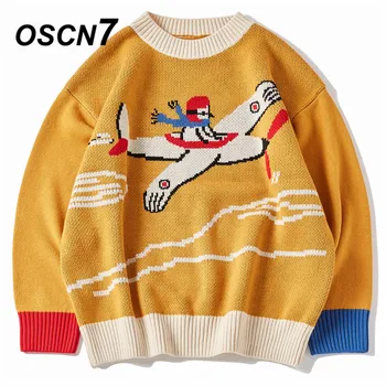 OSCN7 Funny Oversize Sweaters Men 2020 Winter High Streetwear Fashion Mens Pullovers Round Neck Vintage Sweaters 008 
OSCN7 Funny Oversize Sweaters Men 2020 Winter High Streetwear Fashion Mens Pullovers Round Neck Vintage Sweaters 008