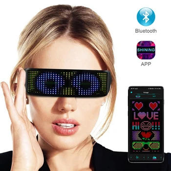 Magic Bluetooth Flashing Led Party Glasses APP Control Luminous Glasses USB Charge DIY Edit Multi-lingual Quick Shinning Led kit
Magic Bluetooth Flashing Led Party Glasses APP Control Luminous Glasses USB Charge DIY Edit Multi-lingual Quick Shinning Led kit