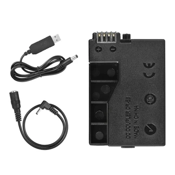 DR-E8 Dummy Battery with DC Power Bank USB Adapter Cable Replacement for LP-E8 for Canon EOS 550D 600D 650D 700D DSLR Cameras
DR-E8 Dummy Battery with DC Power Bank USB Adapter Cable Replacement for LP-E8 for Canon EOS 550D 600D 650D 700D DSLR Cameras