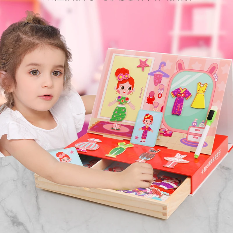 Kids 3D DIY Magnetic Wooden Jigsaw Puzzle Toys Baby Drawing Painting Puzzle Board Children Girls Educational Games Montessori 
Kids 3D DIY Magnetic Wooden Jigsaw Puzzle Toys Baby Drawing Painting Puzzle Board Children Girls Educational Games Montessori