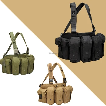 Tactical AK Chest Rig Magazine Pouches Vest Utility Pouches Adjustable Vests for Training, Hunting, Airsoft, Military Equipment
Tactical AK Chest Rig Magazine Pouches Vest Utility Pouches Adjustable Vests for Training, Hunting, Airsoft, Military Equipment