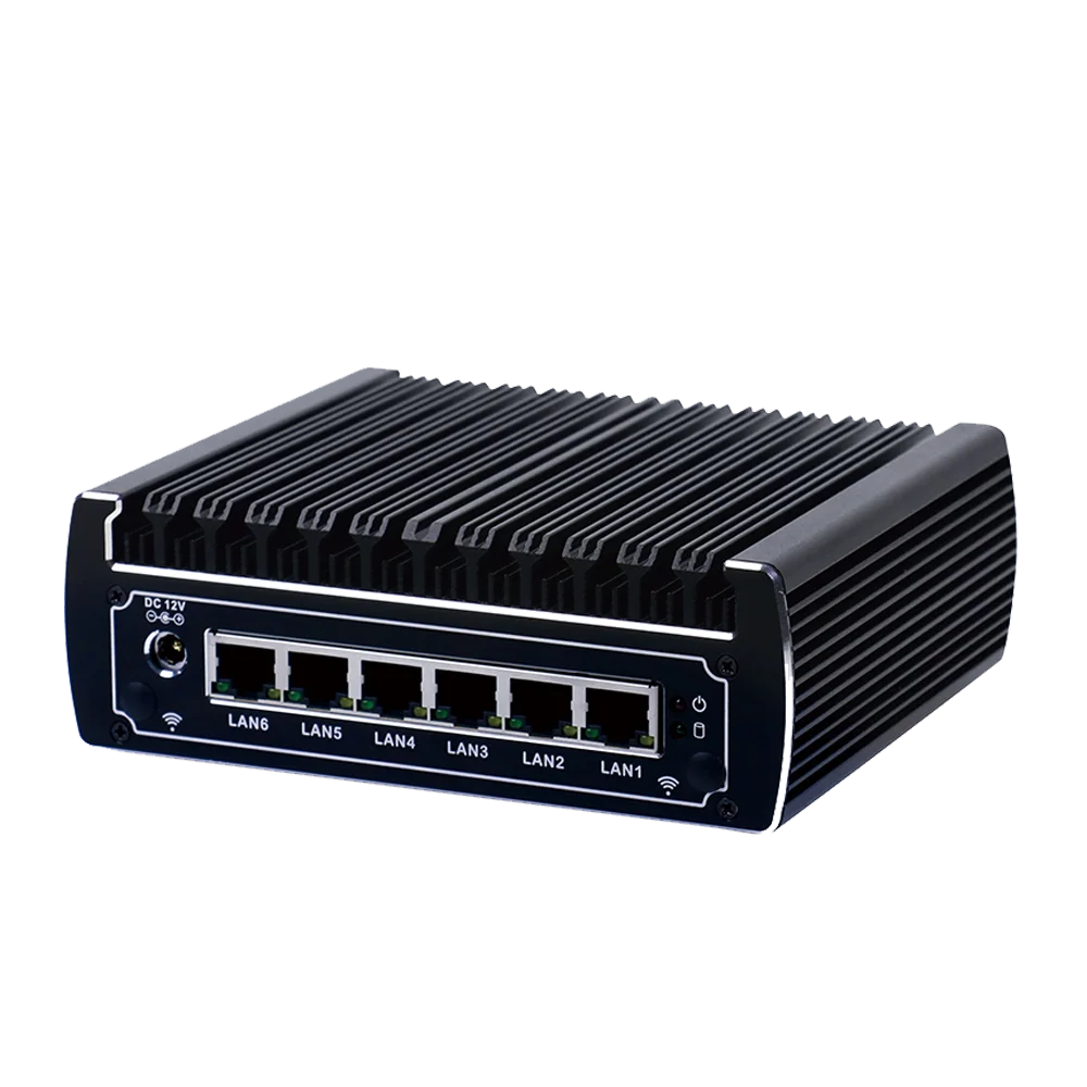

Pfsense fanless mini pc x86 core i3 7100u celeron 3865u 6*Intel Lans DDR4 linux firewall router DHCP VPN network server