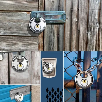 Stainless steel with key padlock with 2 keys heavy duty and durable brass padlock for storage room, garage and shed, trailer
Stainless steel with key padlock with 2 keys heavy duty and durable brass padlock for storage room, garage and shed, trailer