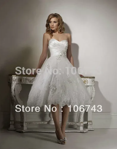 free shipping 2016 new hot vestido de renda Tea length bridal gown summer custom sweetheart white lace appliques wedding dresses 
free shipping 2016 new hot vestido de renda Tea length bridal gown summer custom sweetheart white lace appliques wedding dresses