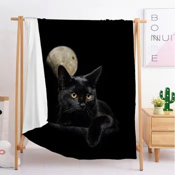 2020 Black cat animal Custom blankets Large and small size throw blanket tapestry sleeping blanket flannel blanket bedding
2020 Black cat animal Custom blankets Large and small size throw blanket tapestry sleeping blanket flannel blanket bedding